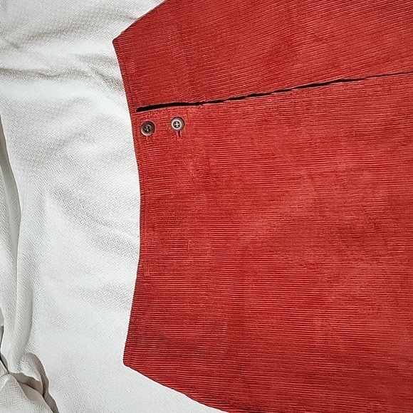 J.Crew Brick Red Corduroy Mini Skirt Size 6 - Picture 2 of 11